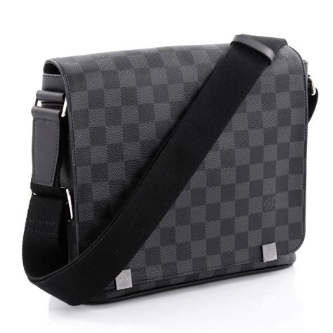 louis vuitton damier graphite district mm messenger bag|district pm messenger bag.